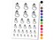 Heart Fingers Gesture of Love Temporary Tattoo Water Resistant Fake Body Art Set Collection